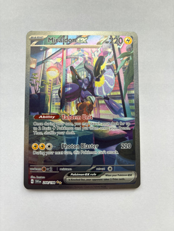 Miraidon EX 244/198 Scarlet and Violet Base Set Ultra Rare Mint