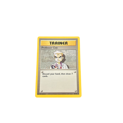 Professor Oak 88/102 Base Set Trainer (Vintage) Heavily Played