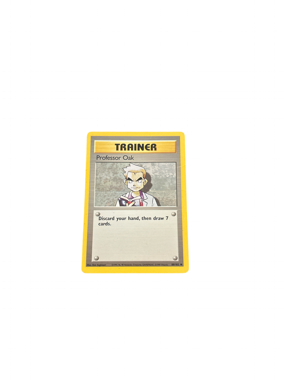 Professor Oak 88/102 Base Set Trainer (Vintage) Heavily Played