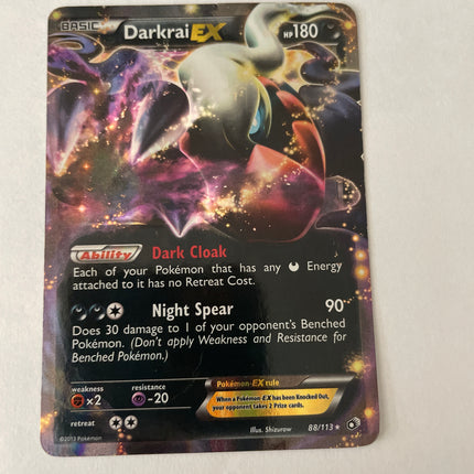 Darkrai EX 88/113 Legendary Treasures Ultra rare lightly played