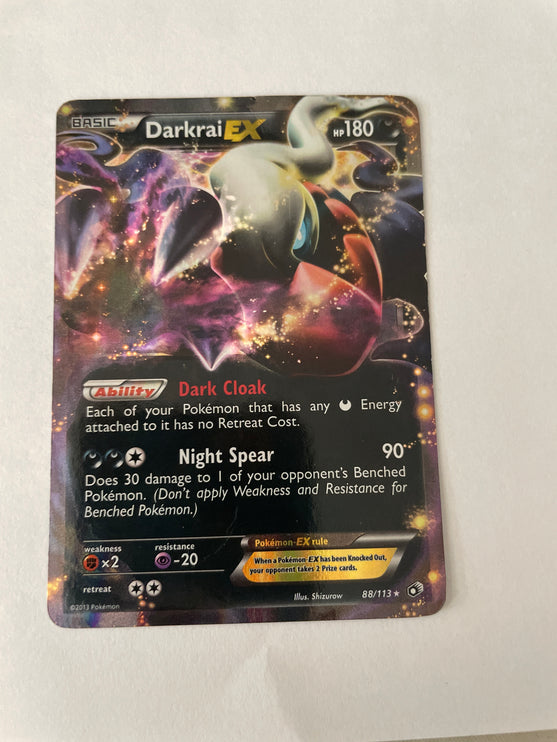 Darkrai EX 88/113 Legendary Treasures Ultra rare lightly played