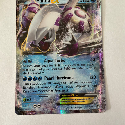 Palkia EX 31/122 BREAKpoint Ultra Rare Damaged