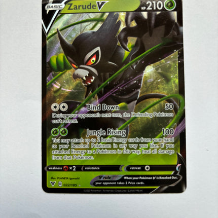 Zarude V 022/185 Vivid Voltage Ultra Rare (Near Mint)