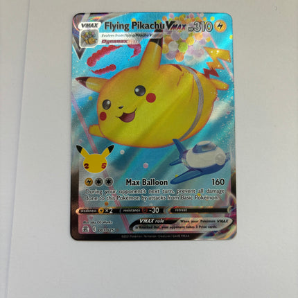 Flying Pikachu VMAX 007/025 25 Pokemon Anniversary Ultra Rare Near Mint