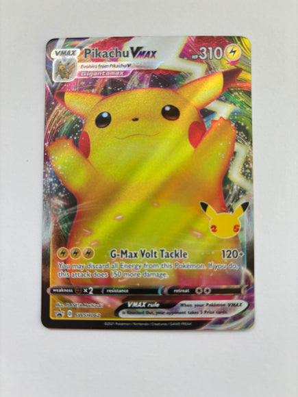 Pikachu VMAX SWSH062 Promo 25 Anniversary Near Mint